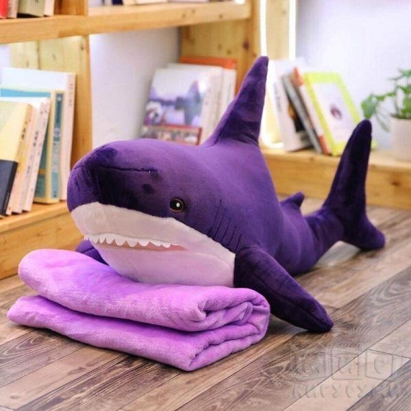 Акула Фиолетовая мягкая игрушка от "Мир Кигуруми"